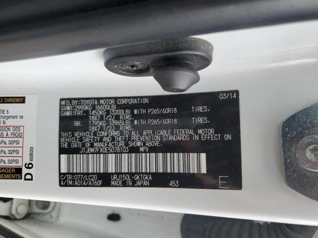 JTJBM7FX0E5078103 Lexus GX 460