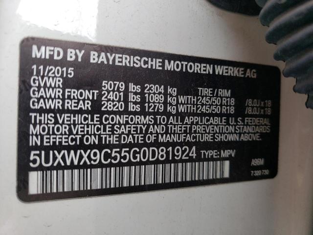5UXWX9C55G0D81924 BMW X3 Xdrive28i