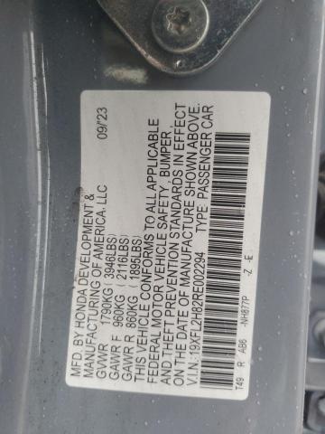 19XFL2H82RE002294 Honda Civic Sport