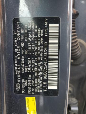 KM8J2CA43KU872665 Hyundai TUCSON SE