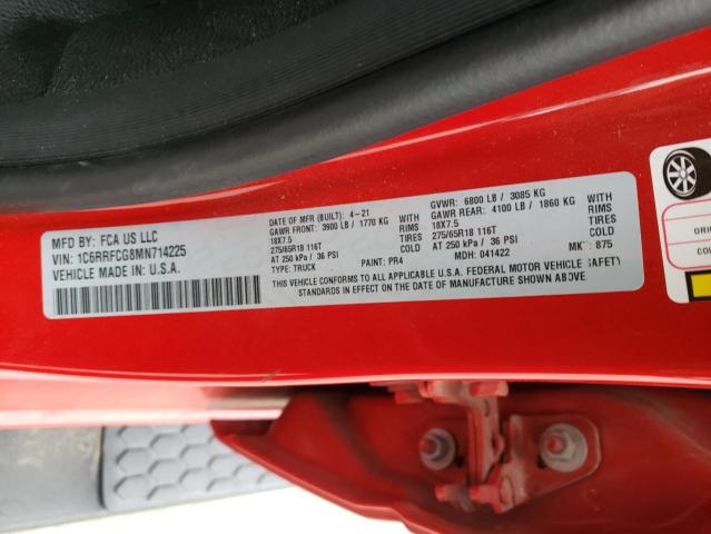 1C6RRFCG8MN714225 RAM 1500 Tradesman