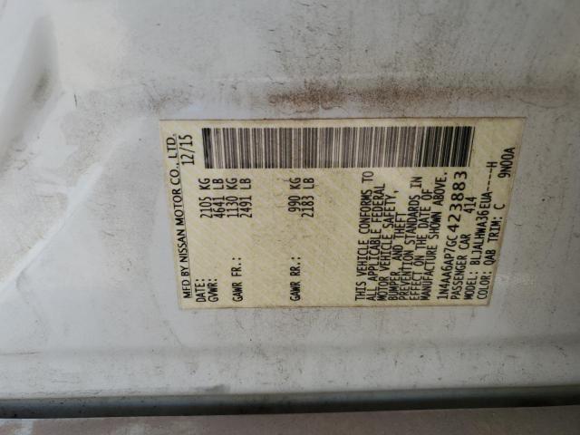 1N4AA6AP7GC423883 Nissan Maxima 3.5s