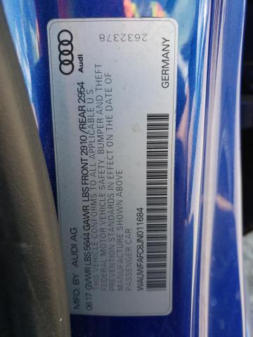 WAUWFAFC8JN011684 Audi S7 Premium Plus