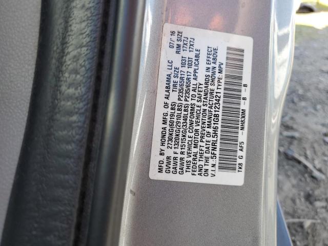 5FNRL5H61GB123421 Honda ODYSSEY EXL