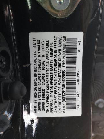19XFC2F74HE022698 Honda CIVIC EX