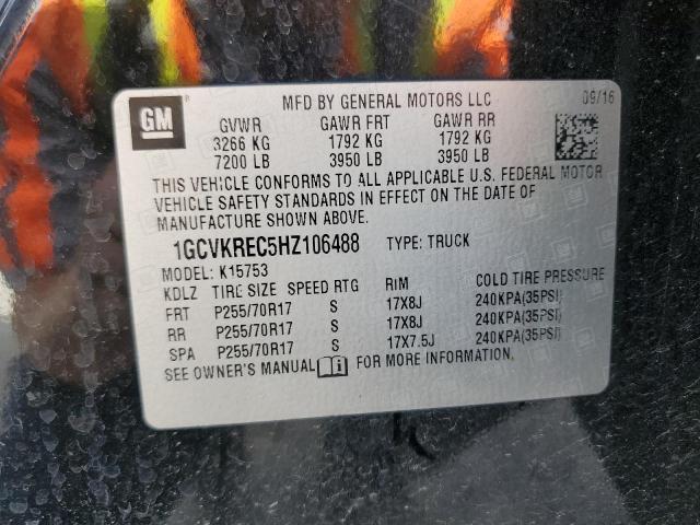 1GCVKREC5HZ106488 Chevrolet Silverado K1500 Lt