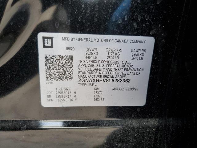 2GNAXHEV8L6282362 Chevrolet EQUINOX LS