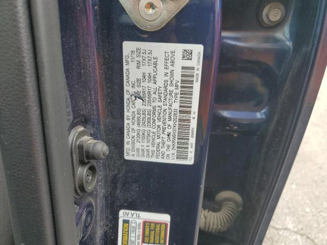 2HKRW6H37KH202833 Honda CR-V LX