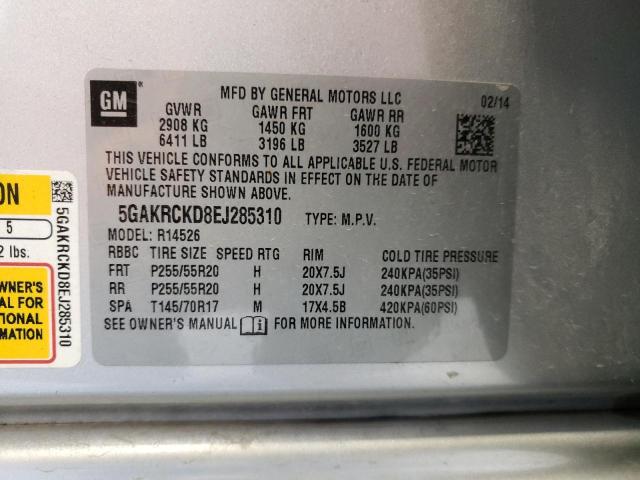 5GAKRCKD8EJ285310 Buick Enclave