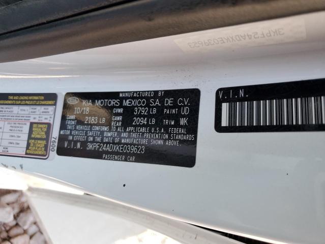3KPF24ADXKE039623 KIA FORTE FE