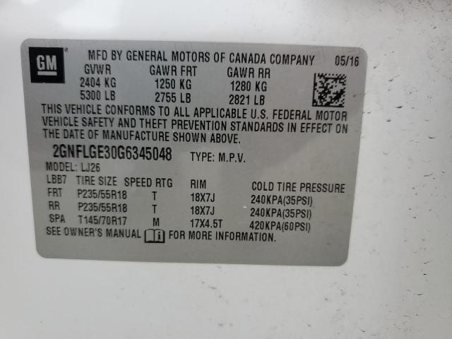 2GNFLGE30G6345048 Chevrolet Equinox Ltz