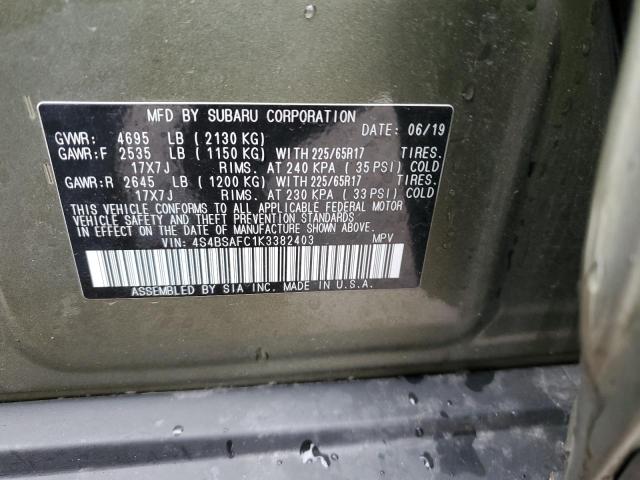 4S4BSAFC1K3382403 Subaru Outback 2.5i Premium
