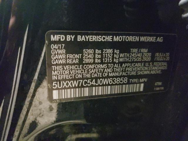 5UXXW7C54J0W63858 BMW X4 Xdrivem40i