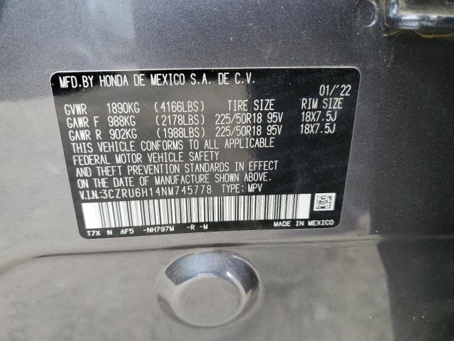 3CZRU6H14NM745778 Honda HR-V SPORT