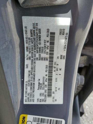 WF0DP3TH3G4115739 Ford FOCUS RS