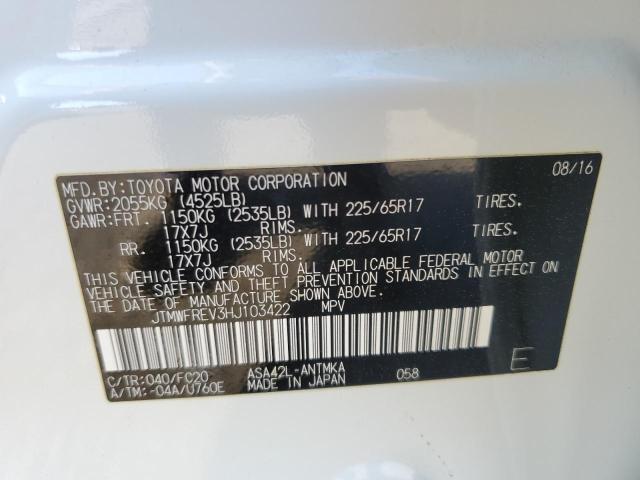 JTMWFREV3HJ103422 Toyota Rav4 Xle