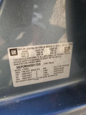 3GCPCREHXEG317330 Chevrolet Silverado C1500 Lt