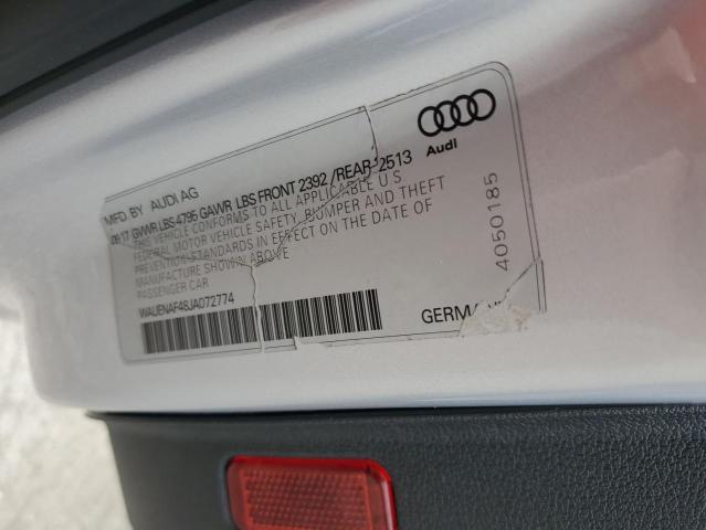 WAUENAF48JA072774 Audi A4 Premium Plus