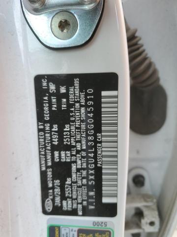 5XXGU4L38GG045910 KIA OPTIMA EX