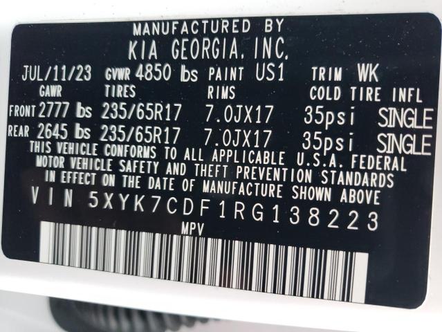 5XYK7CDF1RG138223 KIA Sportage X-pro
