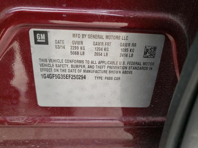 1G4GF5G35EF250294 Buick Lacrosse Touring