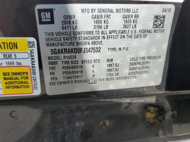 5GAKRAKD0FJ347532 Buick Enclave