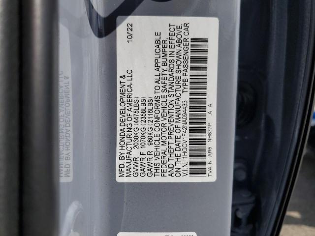1HGCV1F42NA094433 Honda ACCORD SPO