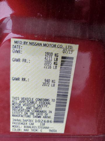 1N4AL3AP3EC102686 Nissan ALTIMA 2.5