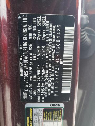 5XYP24HC3LG084439 KIA Telluride Lx