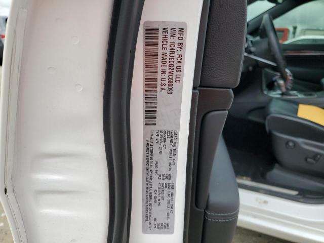 1C4RJECG2MC680093 Jeep Grand Cherokee Overland