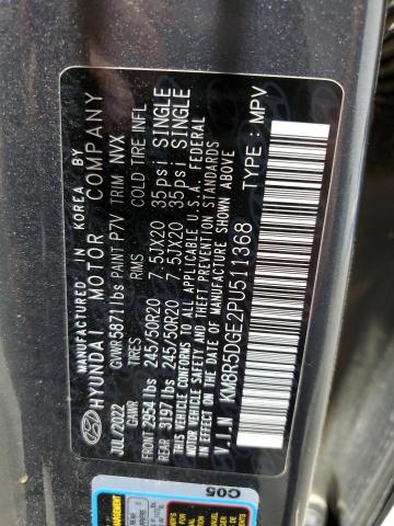 KM8R5DGE2PU511368 Hyundai Palisade Limited
