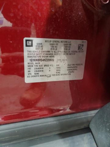 1GYKNBRS4HZ239689 Cadillac XT5 LUXURY