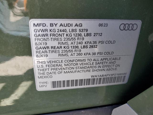 WA1ABAFY3P2166586 Audi Q5 Premium 40