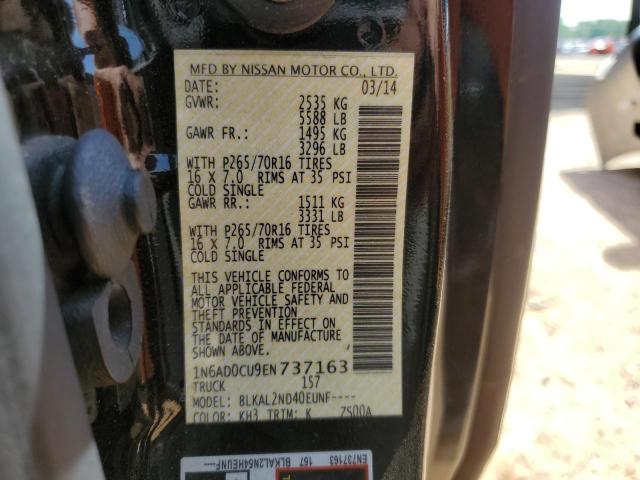 1N6AD0CU9EN737163 Nissan Frontier Sv