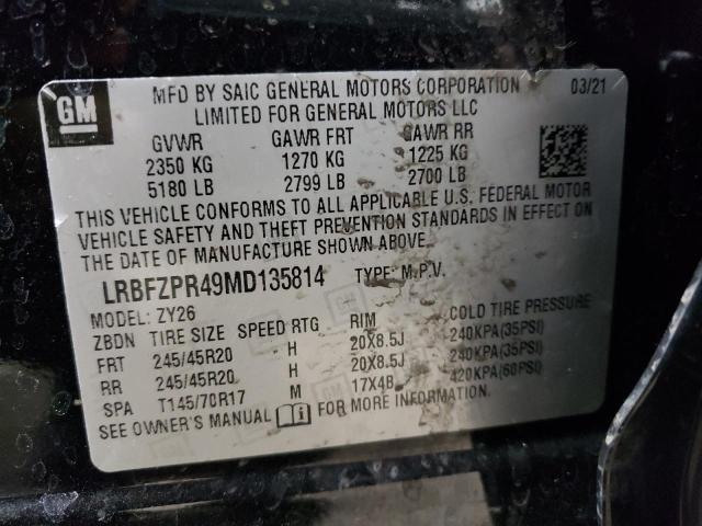LRBFZPR49MD135814 Buick Envision Essence
