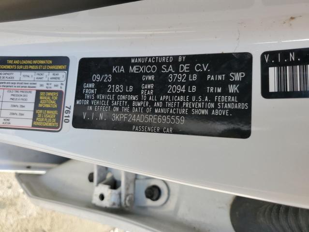 3KPF24AD5RE695559 KIA FORTE LX