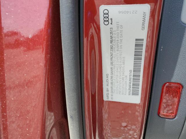 WAUENAF46JN015143 Audi A4 Premium Plus