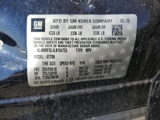 KL4MMFSL4LB104753 Buick Encore Gx Essence