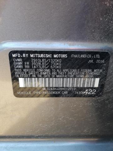 ML32A3HJ2HH012719 Mitsubishi MIRAGE ES