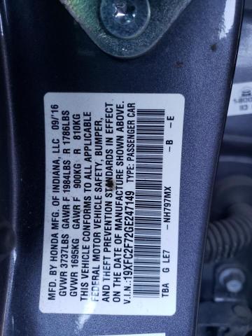 19XFC2F72GE247149 Honda CIVIC EX