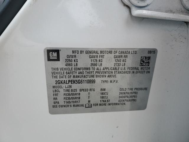 2GKALPEK5G6110899 GMC Terrain Slt