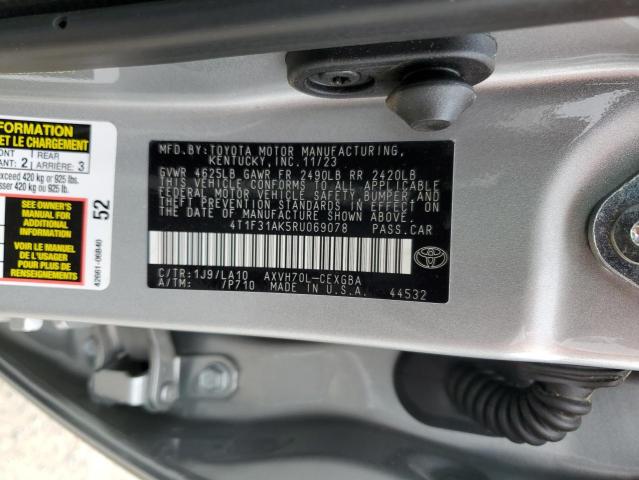 4T1F31AK5RU069078 Toyota CAMRY XLE