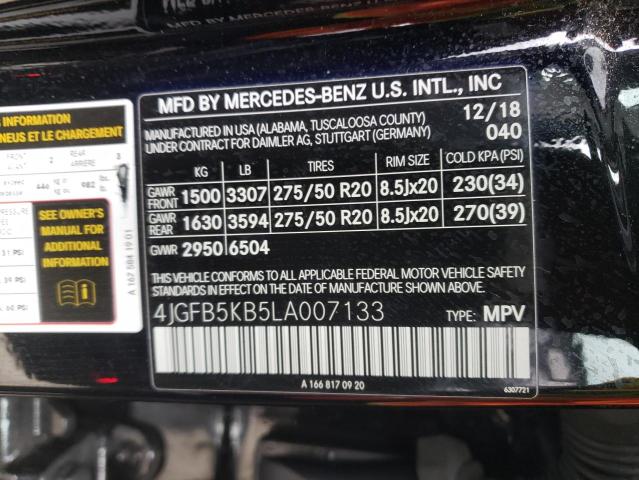 4JGFB5KB5LA007133 Mercedes-Benz Gle 450 4matic