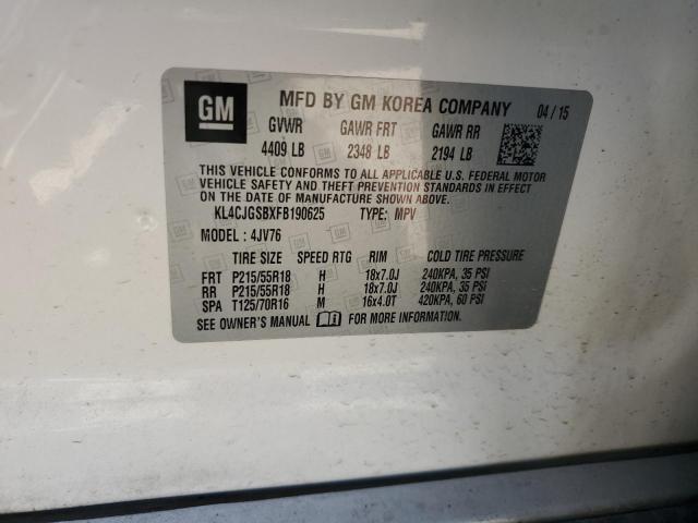 KL4CJGSBXFB190625 Buick Encore