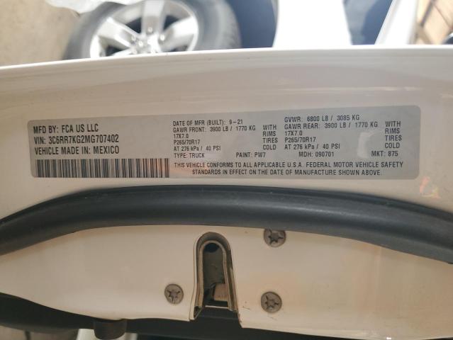 3C6RR7KG2MG707402 RAM 1500 Classic Tradesman