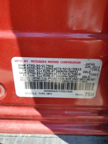 JA4AD2A31FZ001606 Mitsubishi Outlander Es