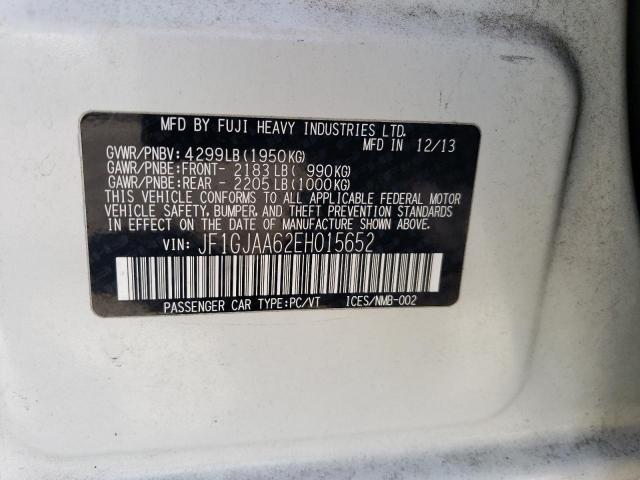 JF1GJAA62EH015652 Subaru 2014