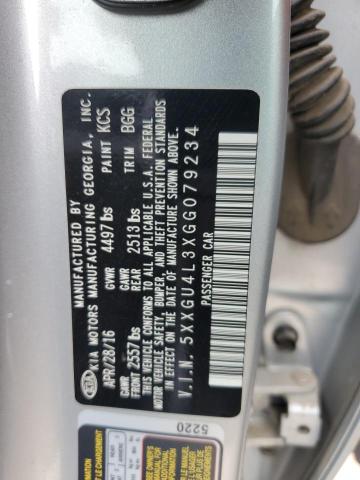 5XXGU4L3XGG079234 KIA OPTIMA EX