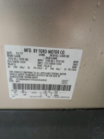 1FM5K8HT7HGC54302 Ford Explorer Platinum