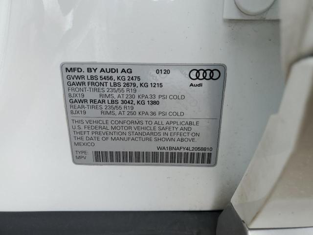 WA1BNAFY4L2058810 Audi Q5 Premium Plus